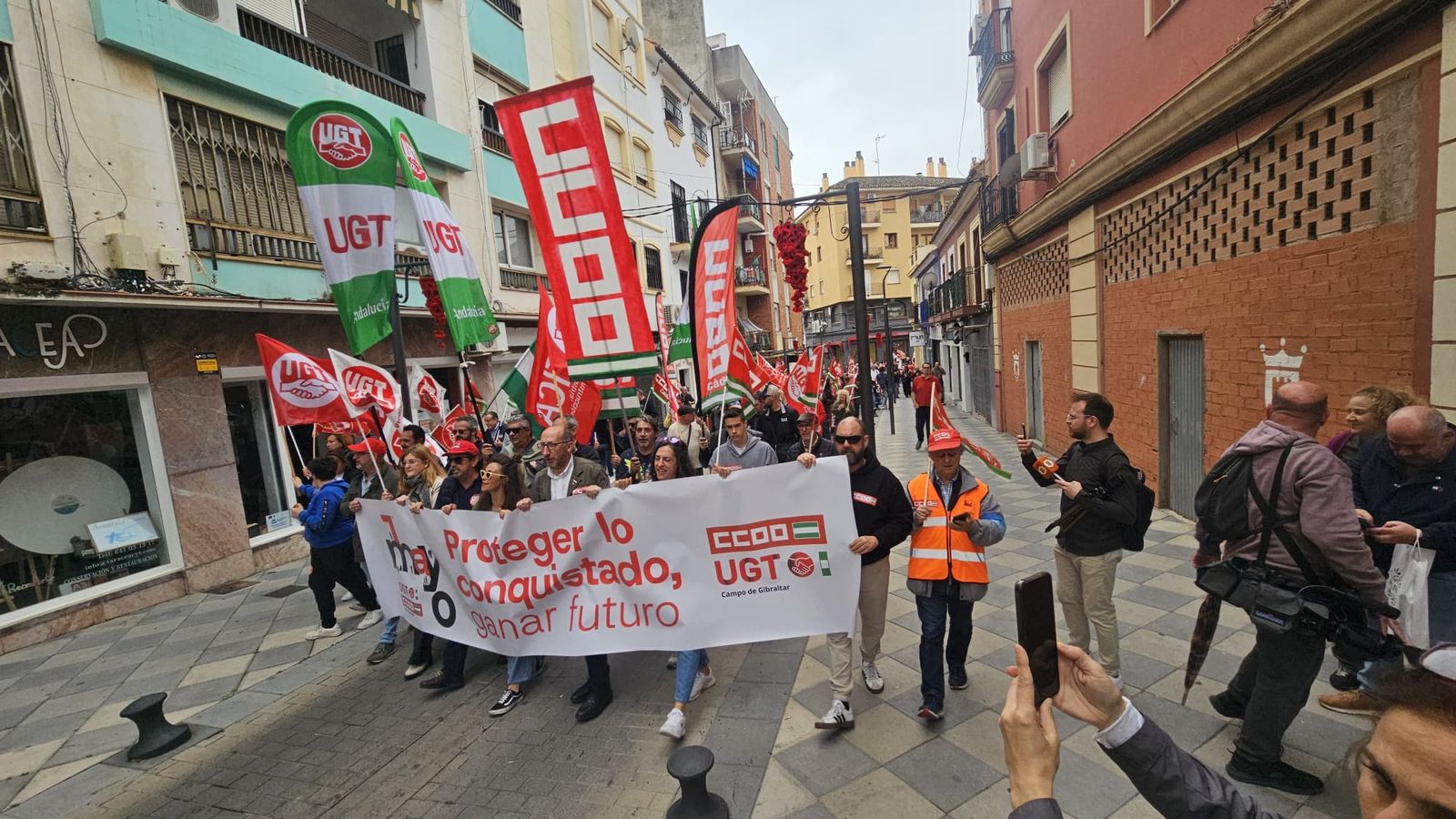La manifestación del Primero de Mayo en Algeciras.