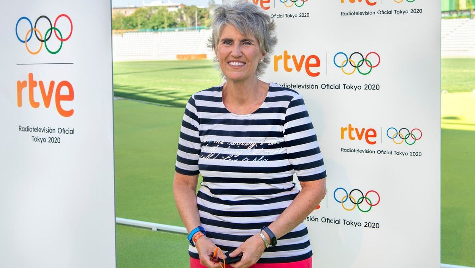 Paloma del Río, en la presentación de RTVE de la retransmisión de los Juegos Olímpicos de Tokio.