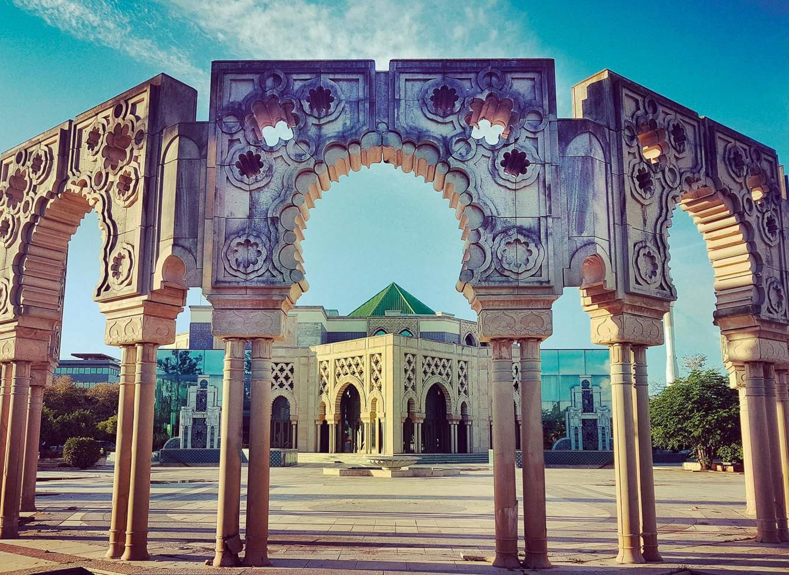 Jardines del Pabellón de Hassan II.