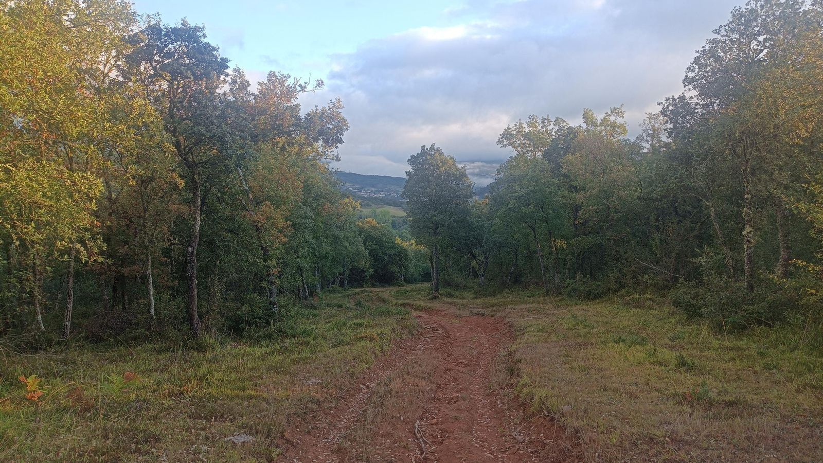 La parte de bajada presenta algunas zonas con bastante inclinación.