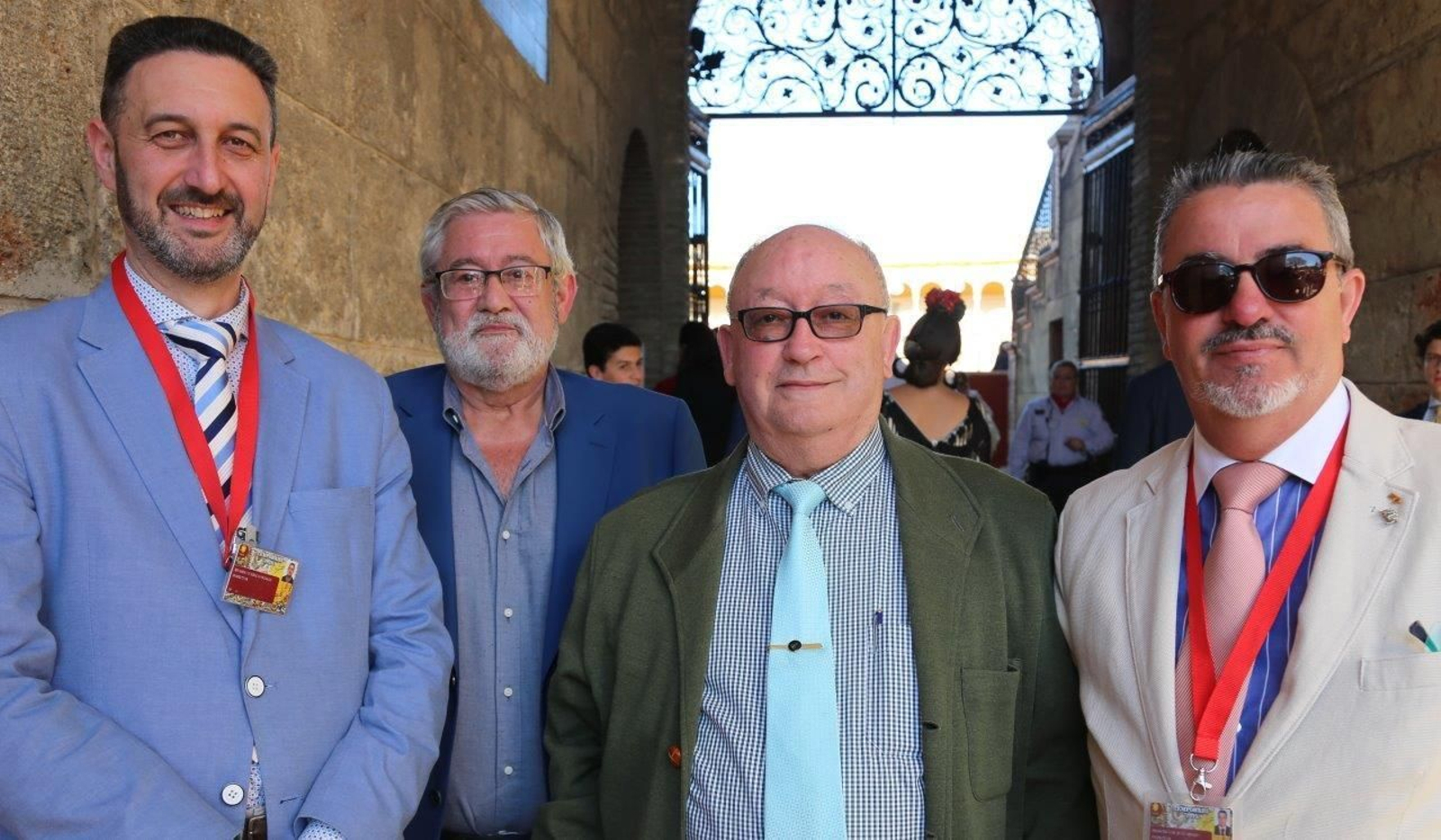 Una saga familiar en la Maestranza, Ricardo Guerle, Rafael Romero, Carlos Ruiz y Paco Ruiz