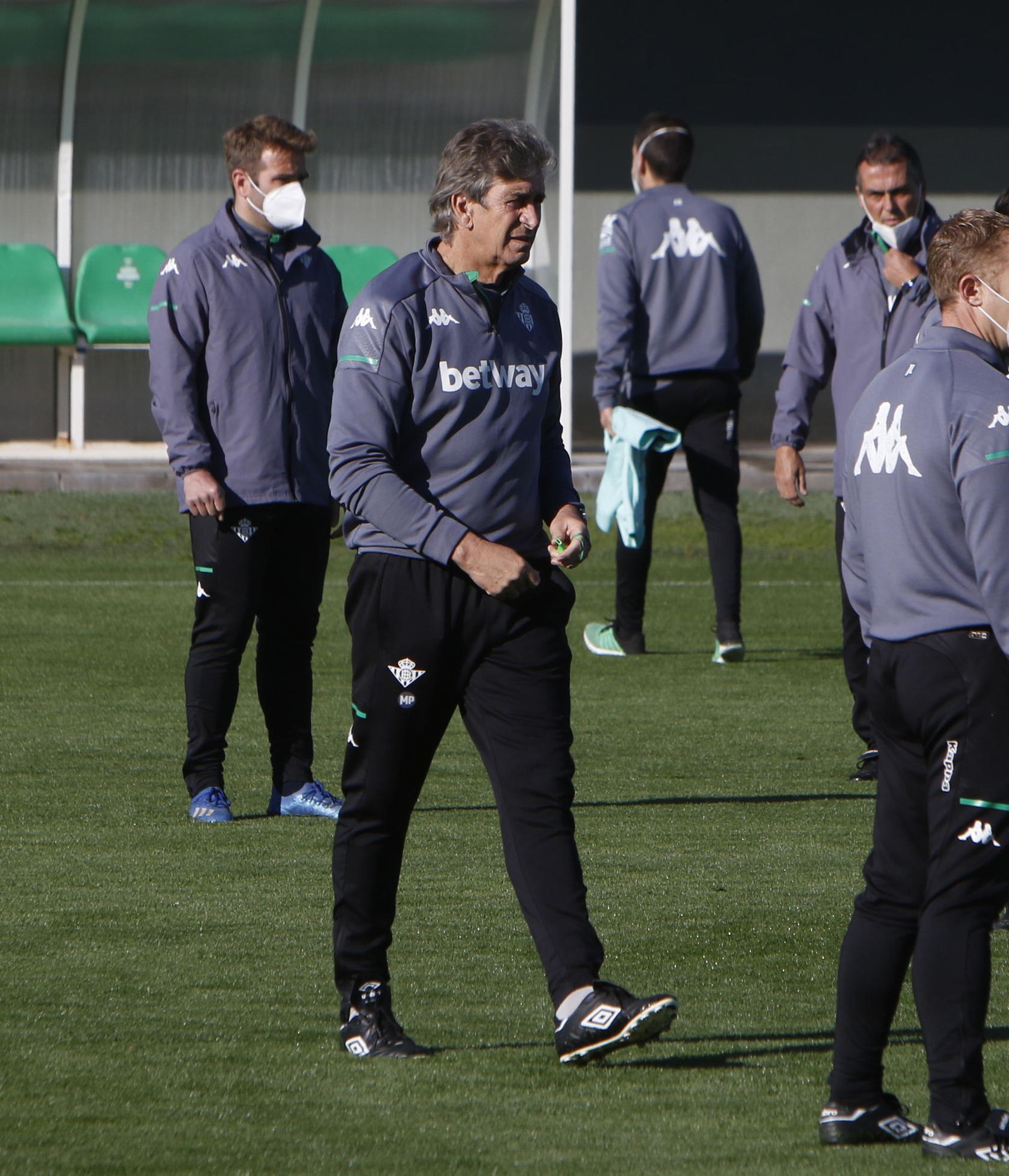 Pellegrini, durante un entrenamiento.