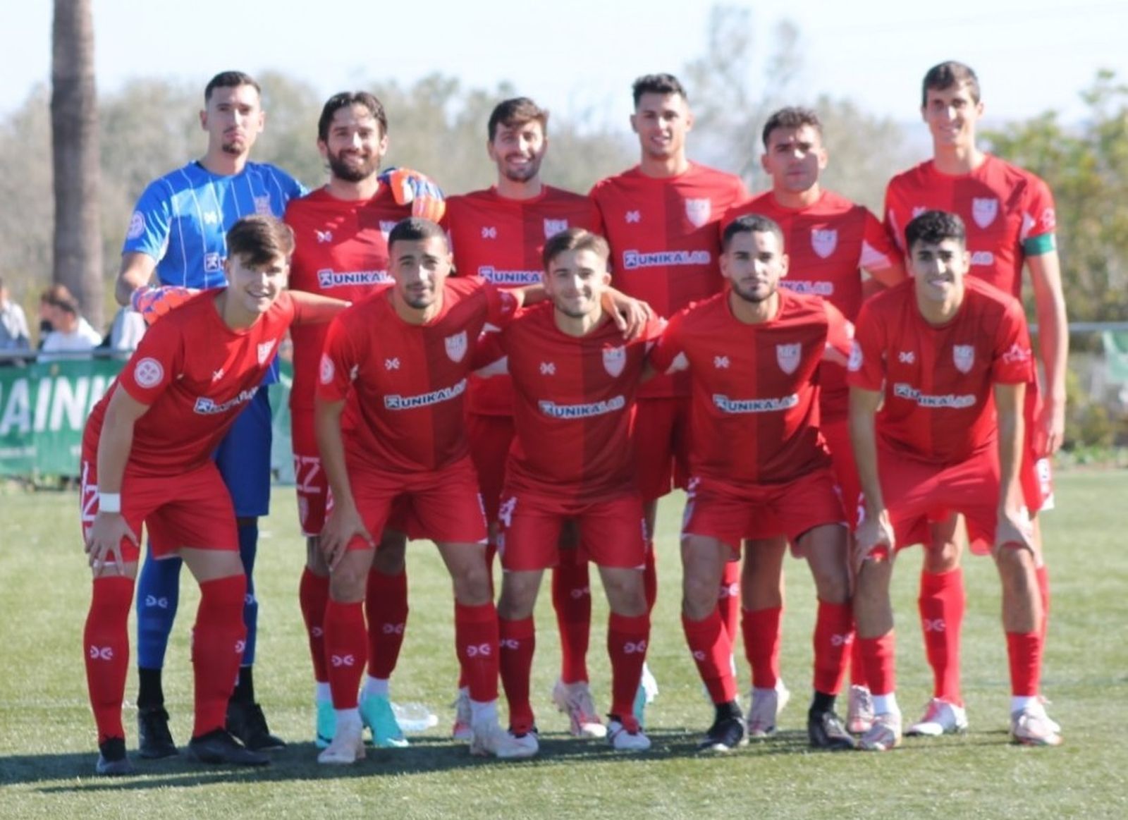Once de La Palma que empató el domingo a dos ante el Córdoba B