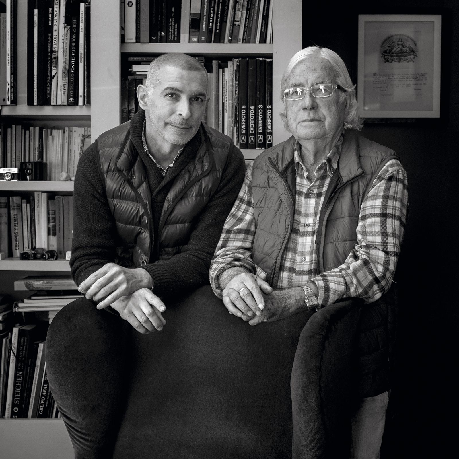 Rodrigo Valero en una imagen junto al maestro Carlos Pérez Siquier.