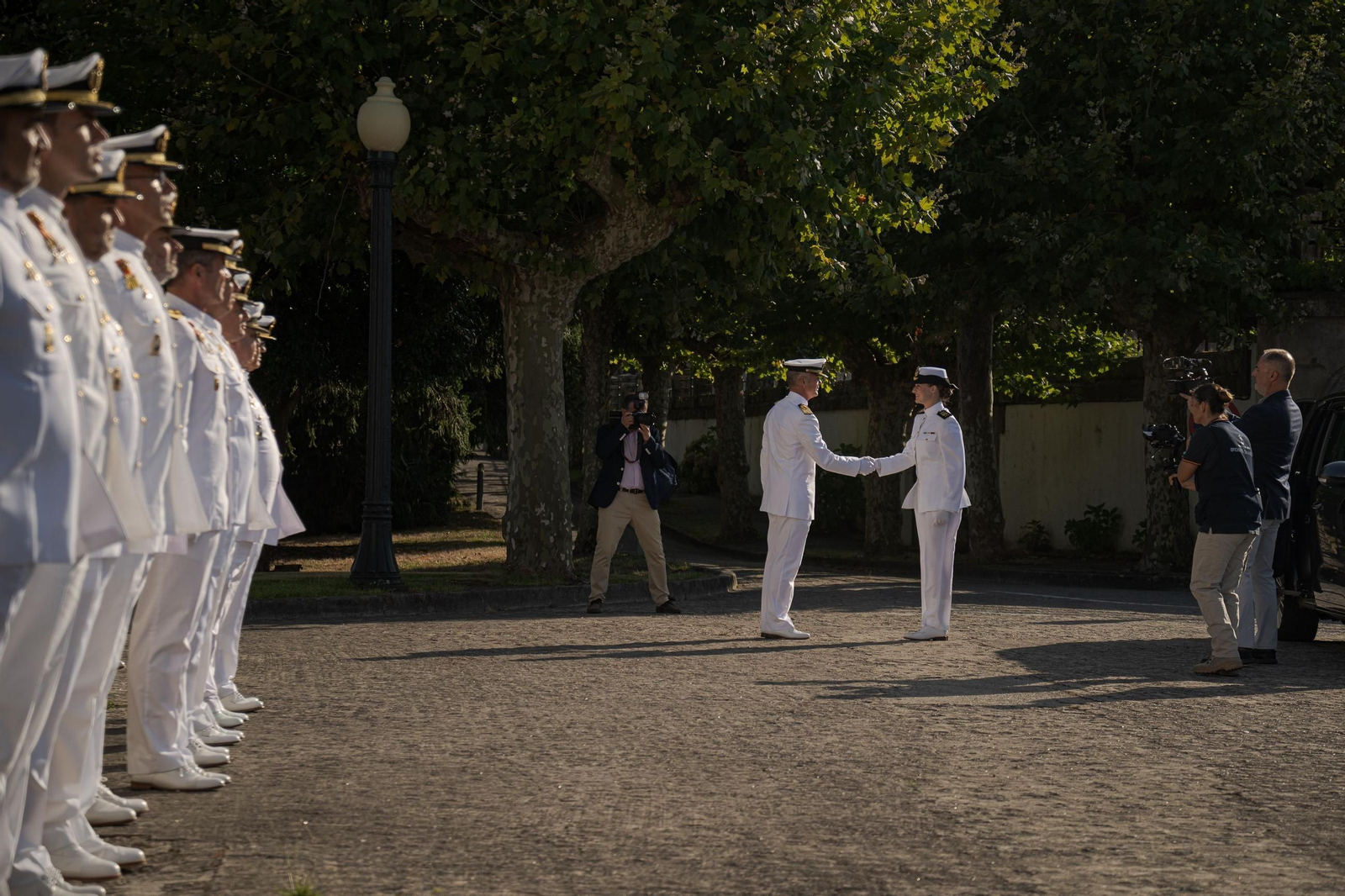 Las fotos del ingreso de la Princesa de Asturias en la Escuela Naval de Marín