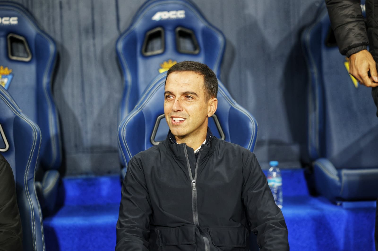 Borja Jiménez, entrenador del conjunto asturiano.