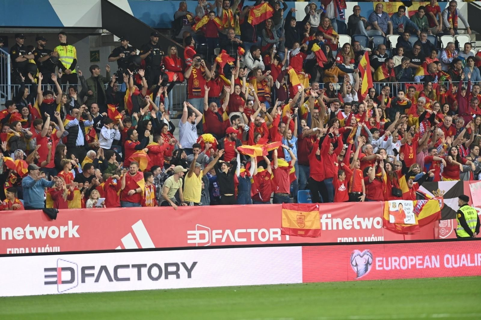 El España-Noruega de Málaga, en fotos