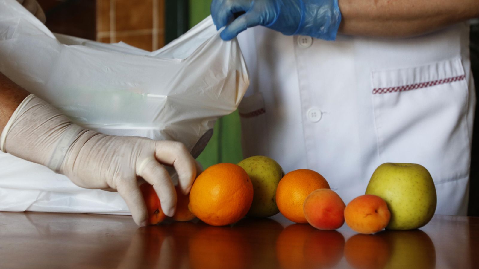 Fruta fresca que se añade a los menús.