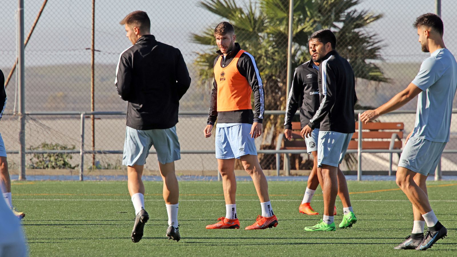Lolo Garrido ha entrenado por primera vez junto a sus compañeros en Picadueñas.