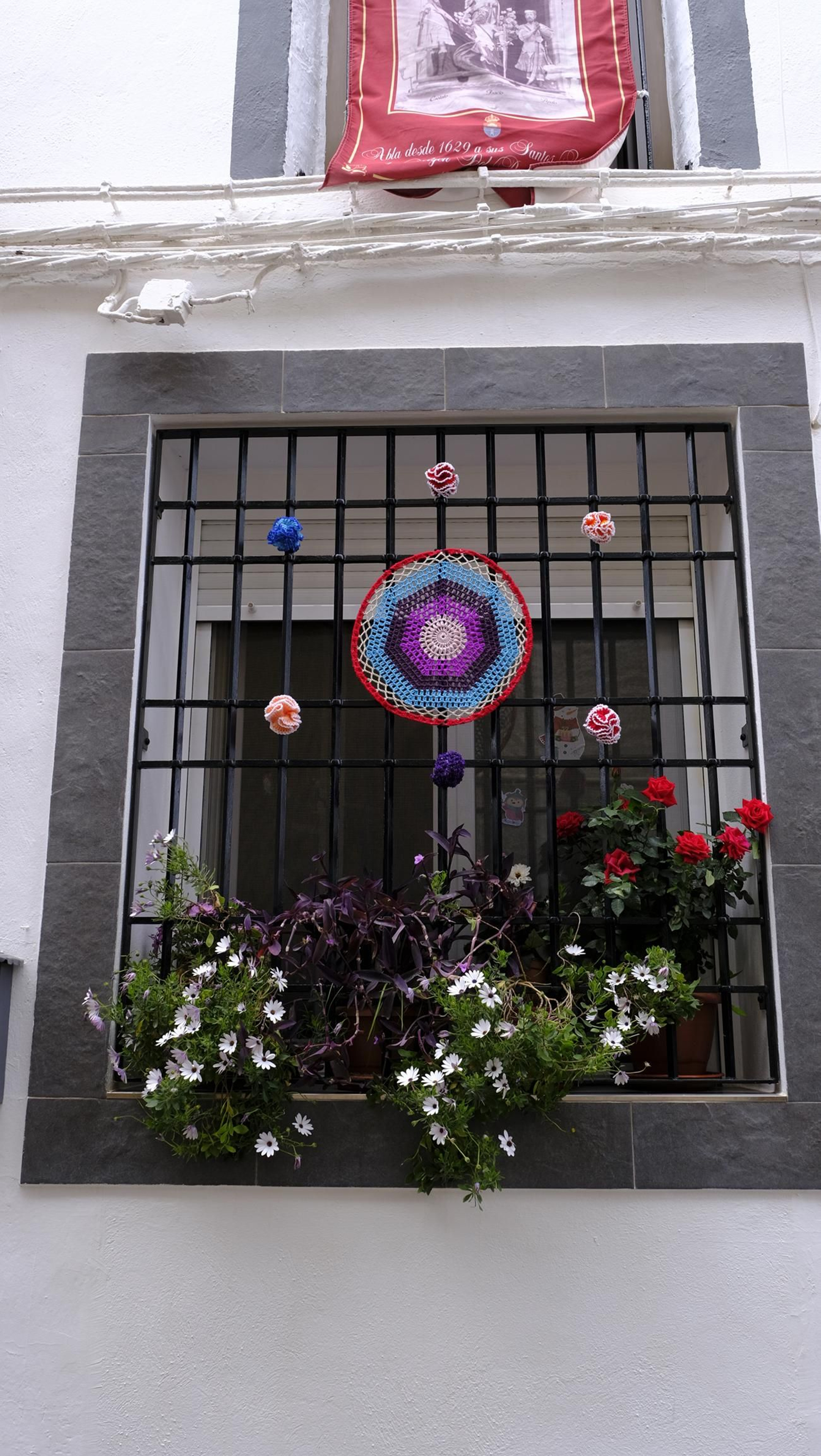 Imágenes de la procesión y paella solidaria en las Fiestas de Abla