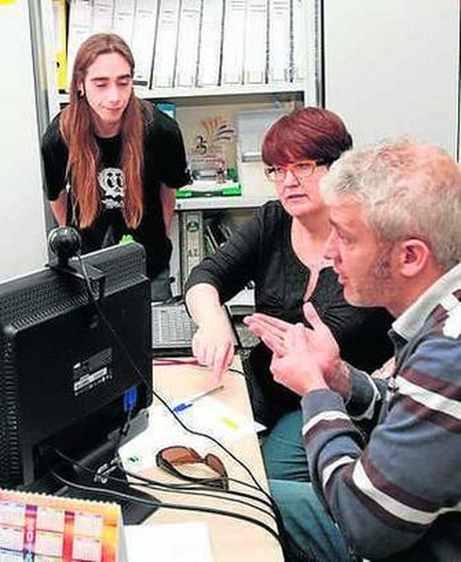 Personas sordas en la asociación.