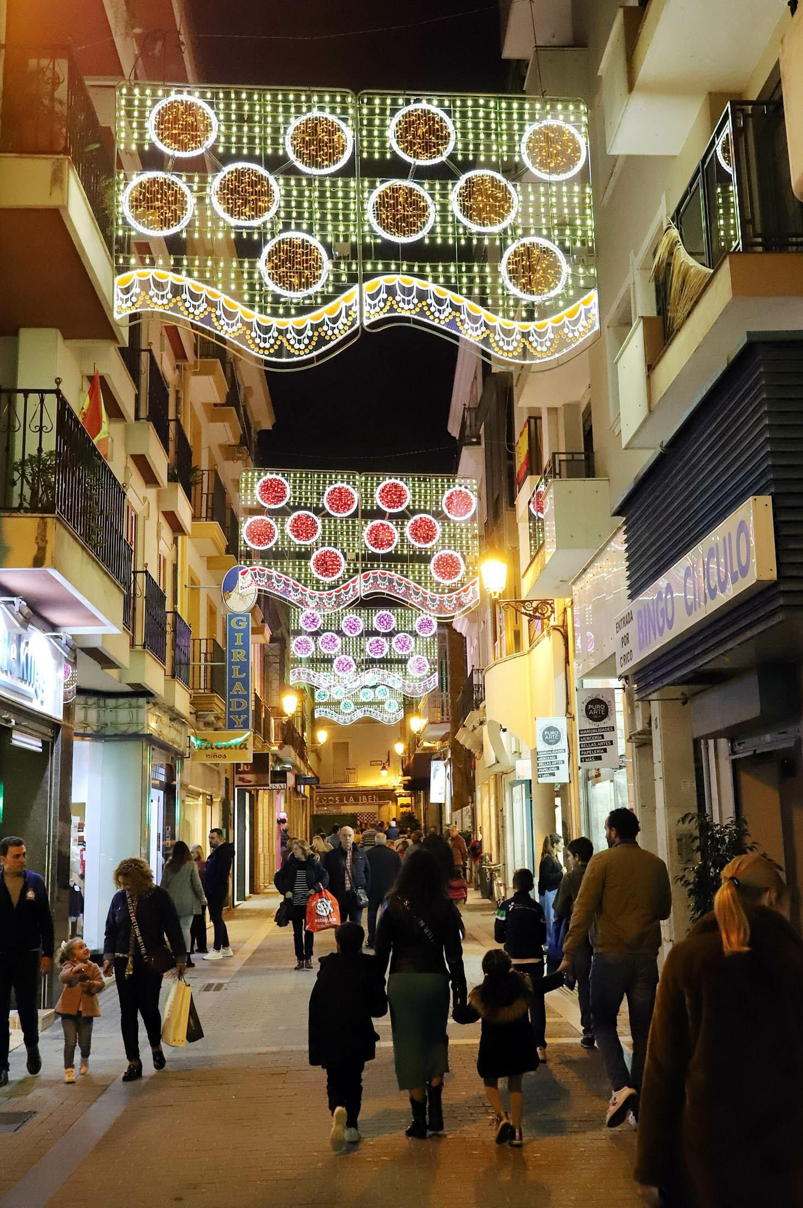 Imágenes del encendido del alumbrado navideño