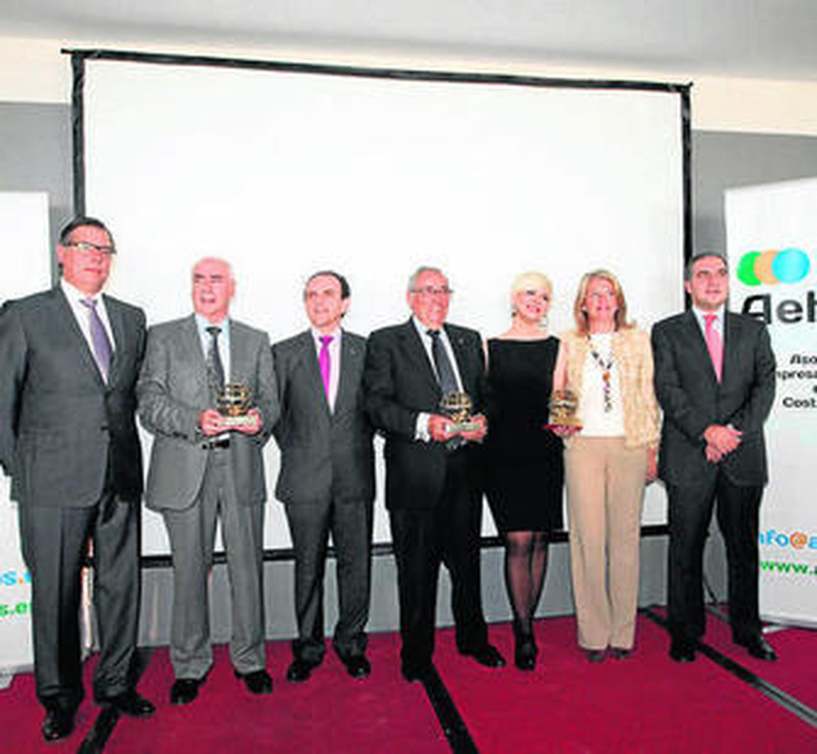 Premiados y asistentes a la gala.