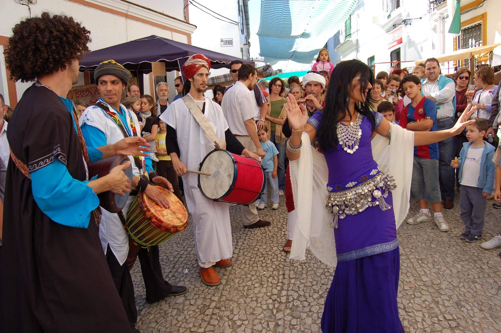 Ambientación en una edición pasada de las jornadas islámicas de Almonaster la Real.