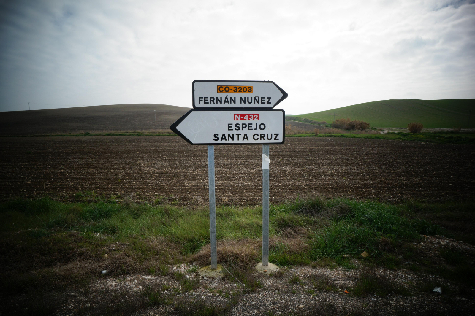 Señales verticales en la CO-3203.