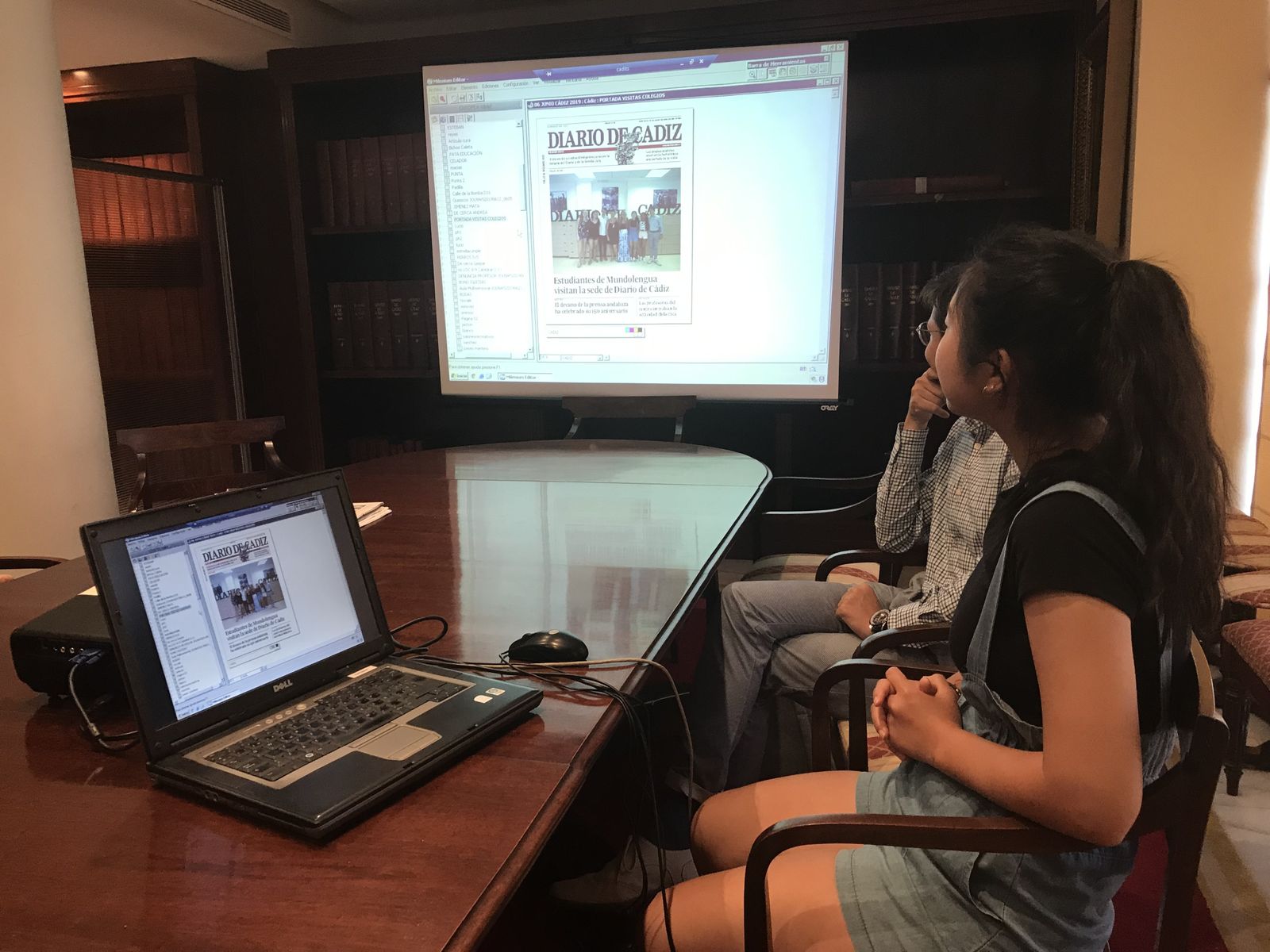 Visita de Erasmus Mundolengua. 31-07-2019