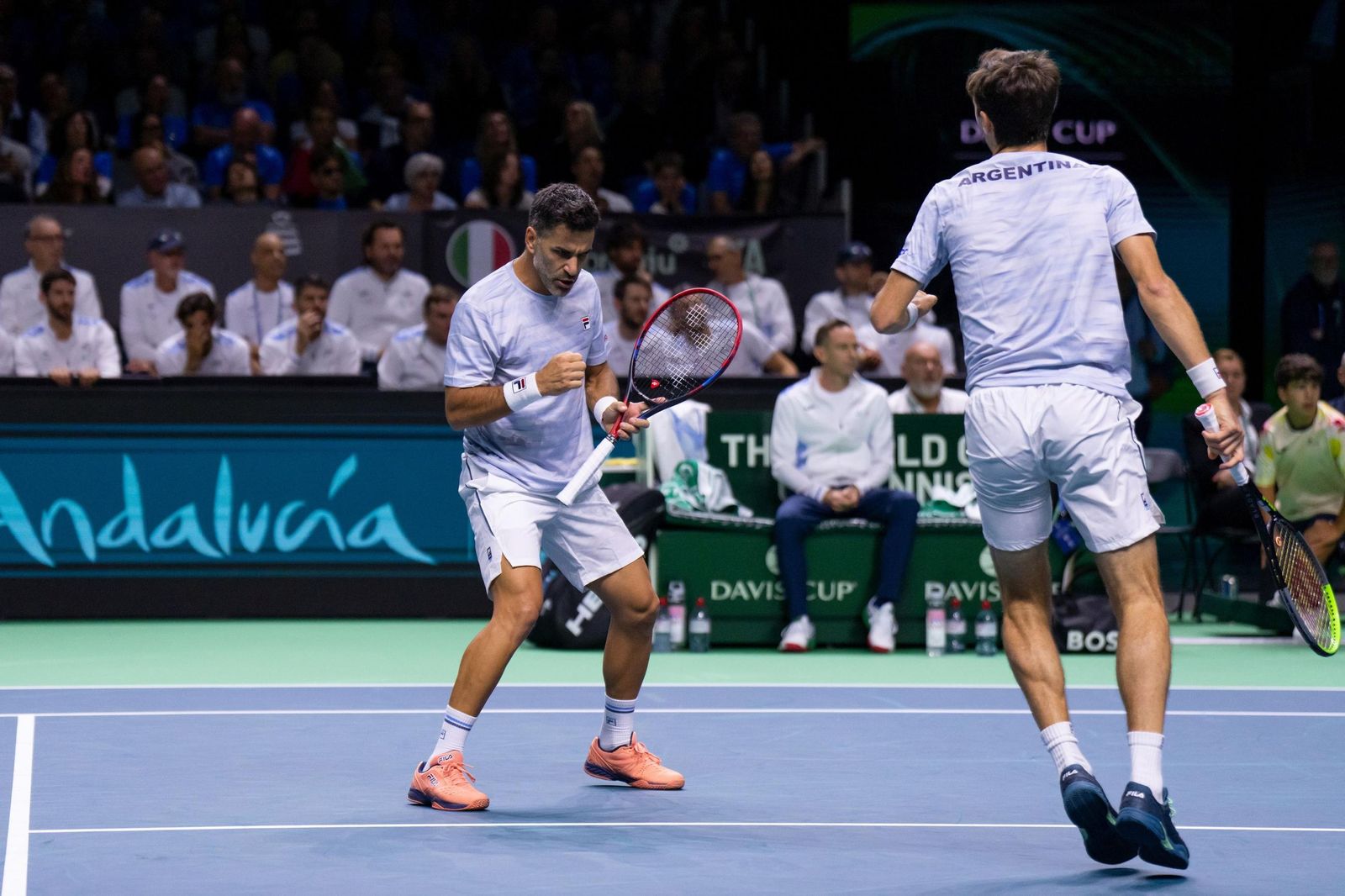 El doble Italia-Argentina, en fotos