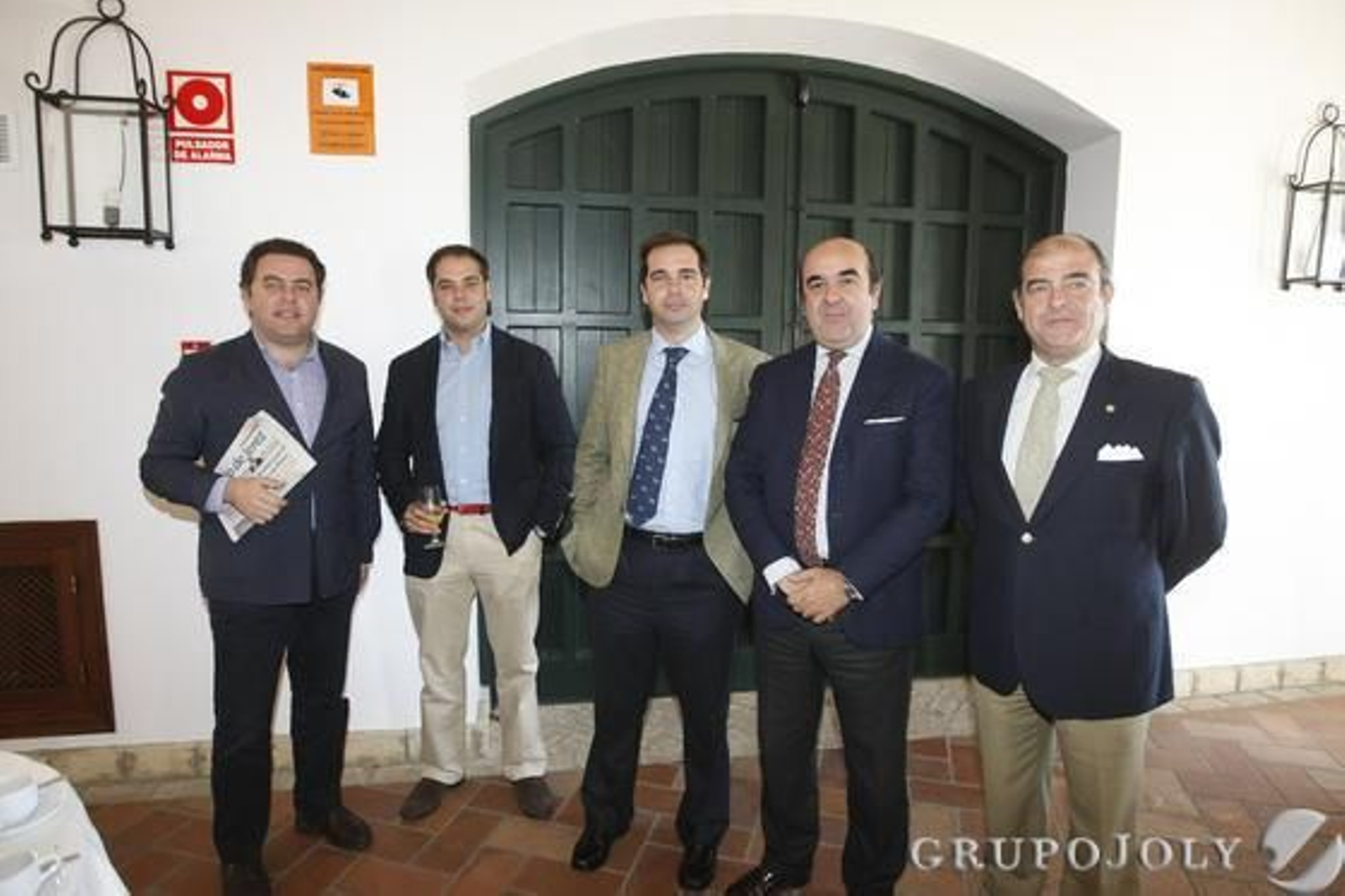 Juan Alfonso Romero (MYT Consultores), Roberto Lorente (Ebrocork), Pedro Gallardo (Asaja Cádiz), Manuel Vázquez (presidente Asaja Cádiz) y Pedro García Galisteo (Blayna).

Foto: Pascual