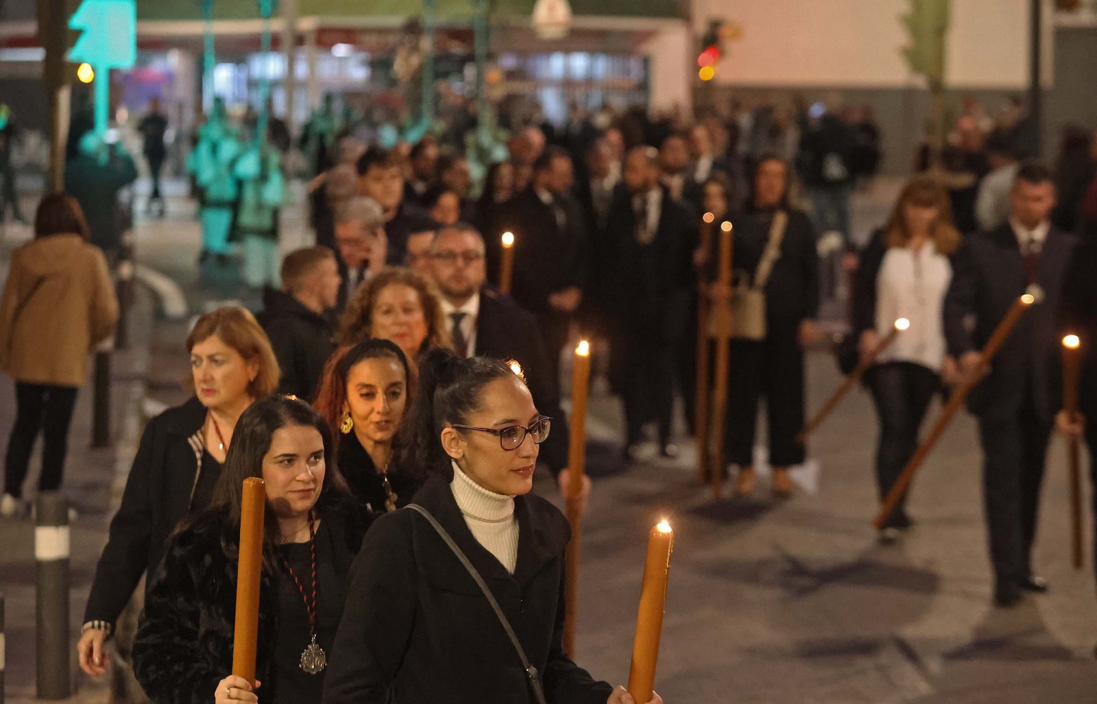 Imágenes del Vía Crucis oficial del Consejo Local de Hermandades y Cofradías de Algeciras