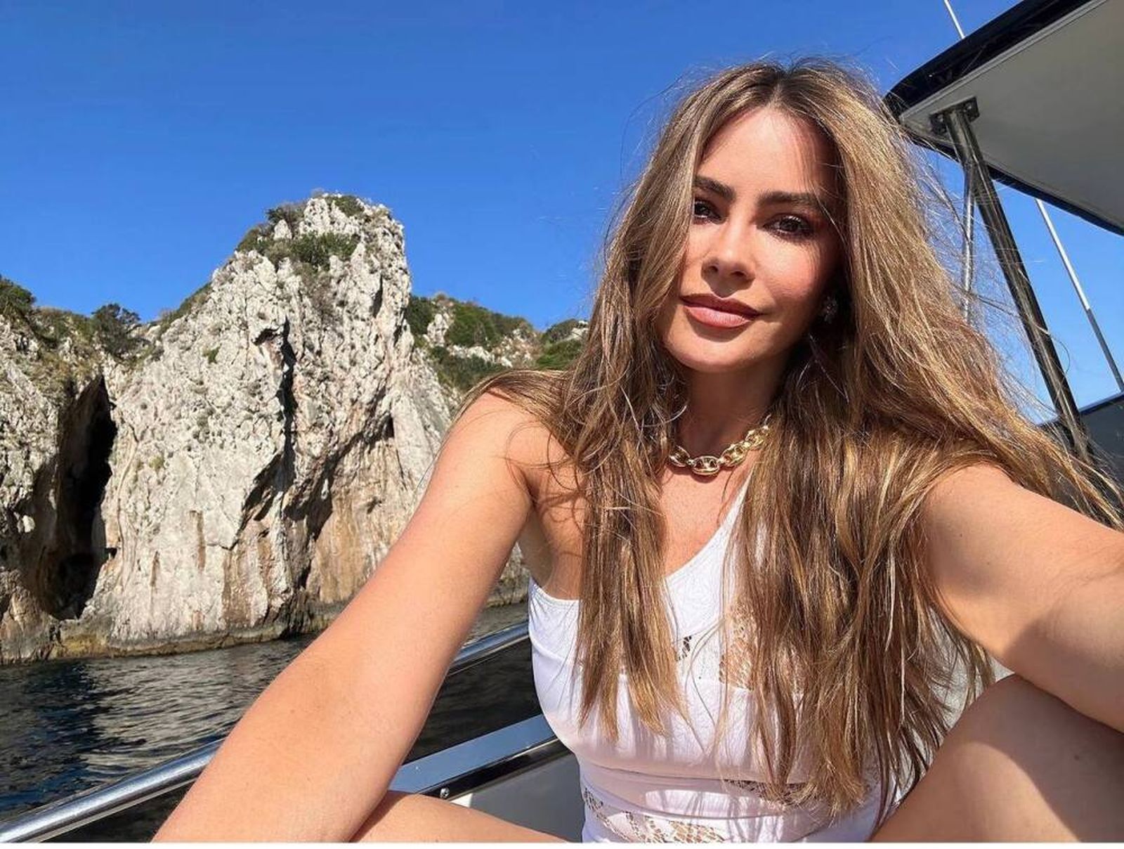 Sofía Vergara en su escapada por Grecia que ha coincidido con su anuncio de divorcio