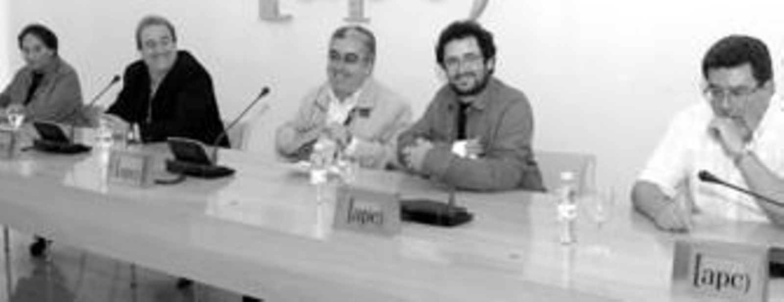 De izquierda a derecha, Pedro Romero, Javier Osuna, Emilio López, Emilio Rosado y Marcos Zilberman.