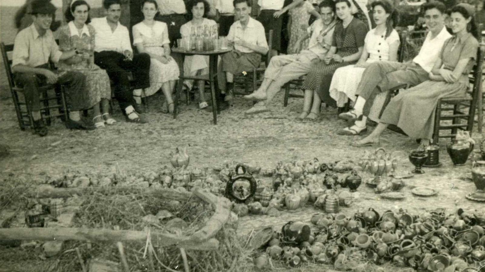 Los Jarritos a mediados del siglo XX.