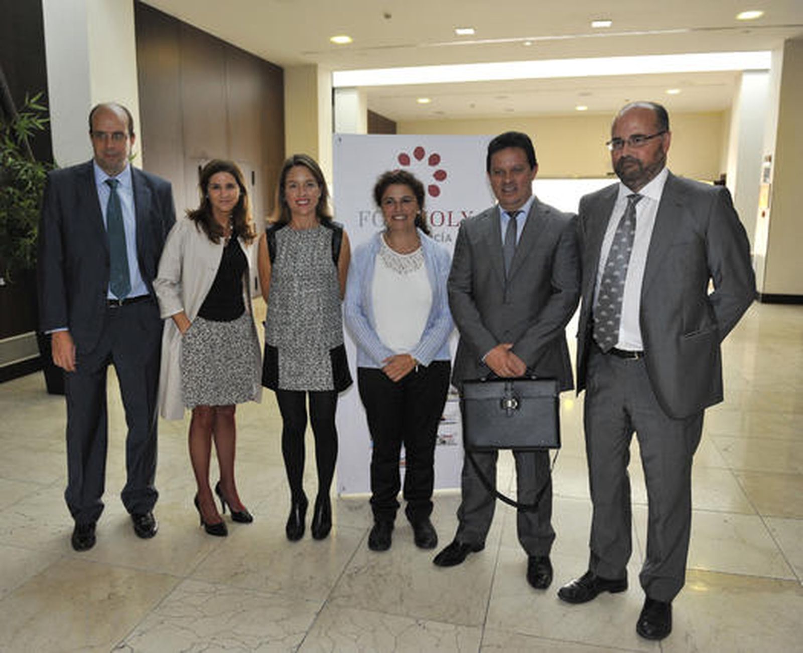 Los directivos de Matsa Pablo de las Heras, Macarena Valdés, Paula Chaves y Carlos Fernández Fonseca, con María José Asensio, directora general de Industria, Energía y Minas, y Alonso Luján.