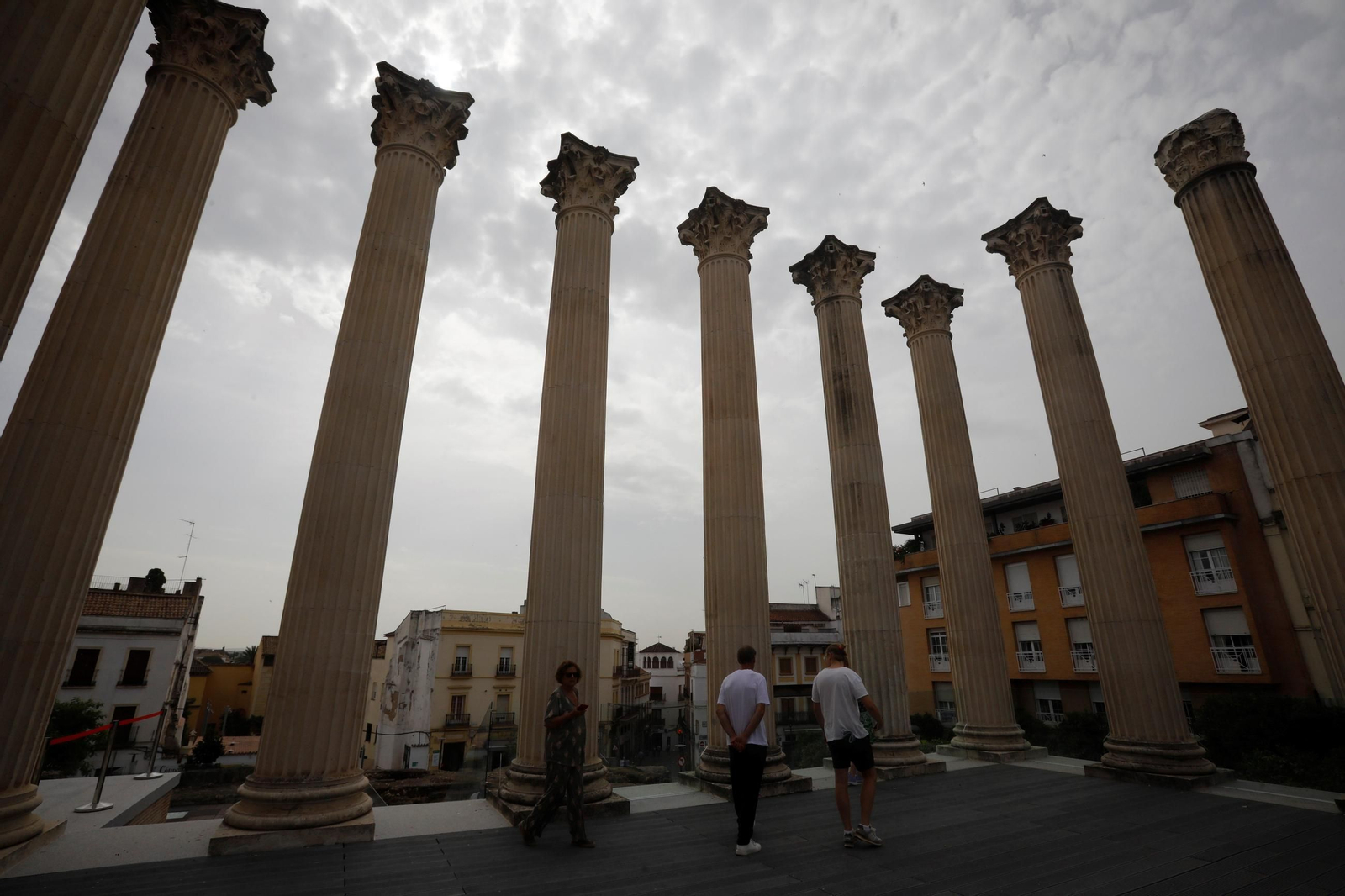 El primer día de visitas al Templo Romano, en imágenes