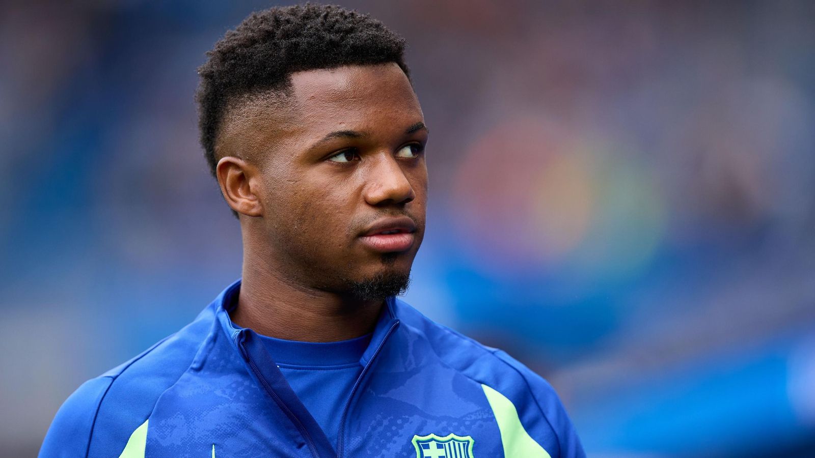 Ansu Fati en el partido de liga ante el Alavés con el Barcelona