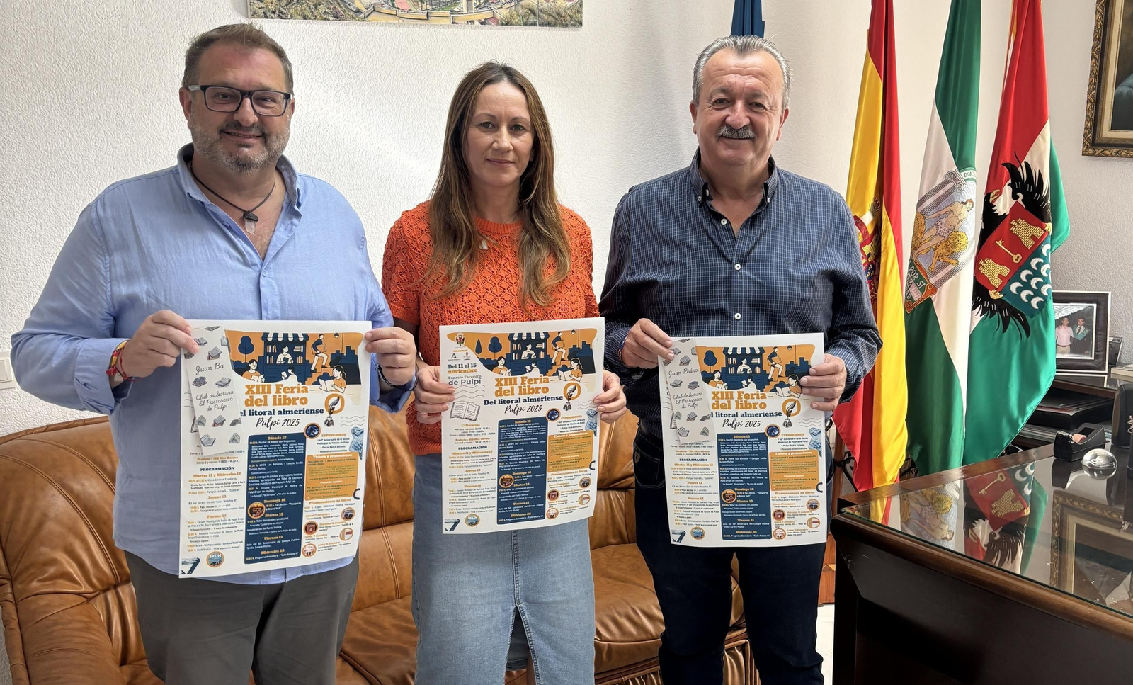 Juan Bautista López, María Dolores Martínez y Juan Pedro García.