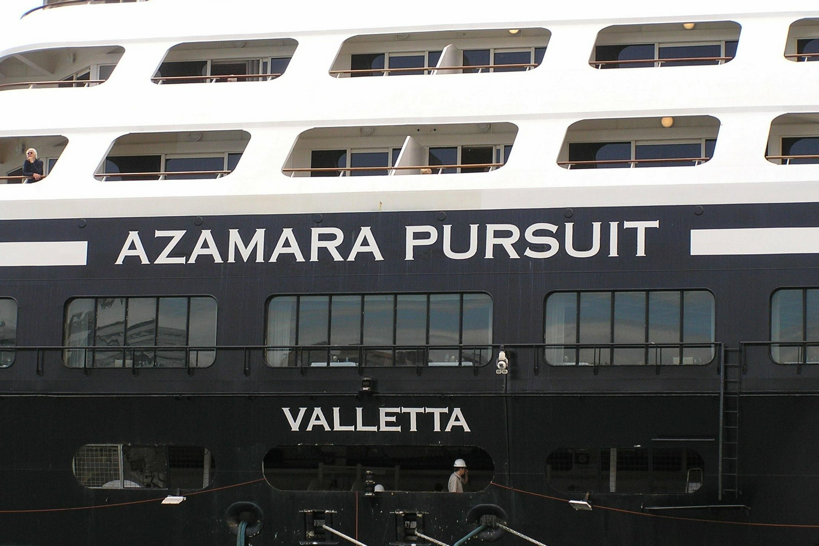 Las fotos de la primera visita del buque de crucero 'Azamara Pursuit' al puerto de Málaga