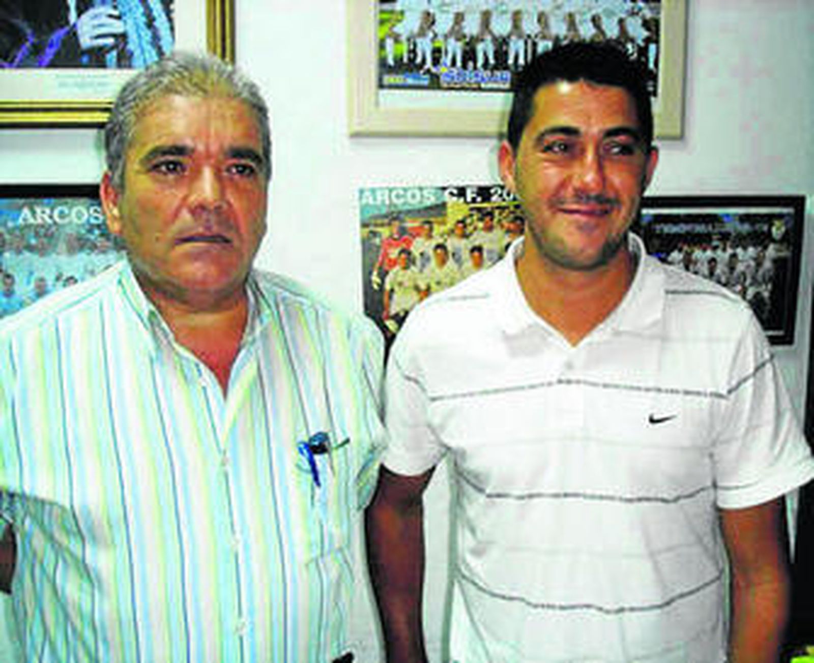 Antonio Gallardo (izquierda), junto a su vicepresidente segundo Castro.