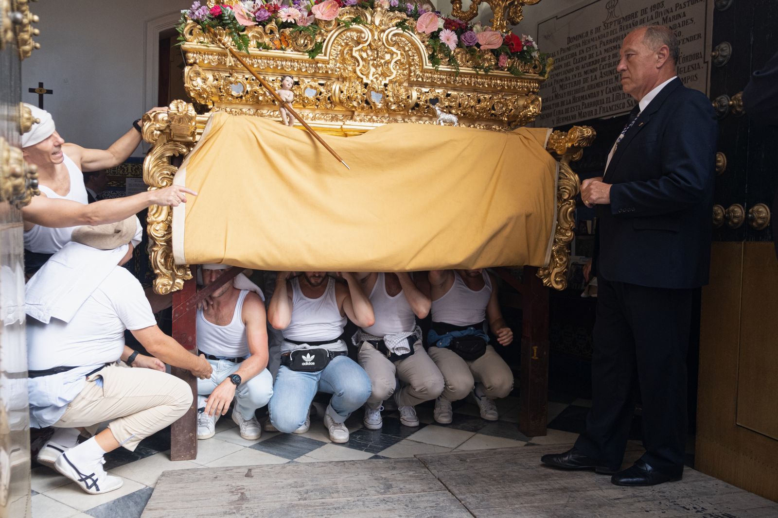 Las imágenes de la salida de la Divina Pastora de Santa Marina