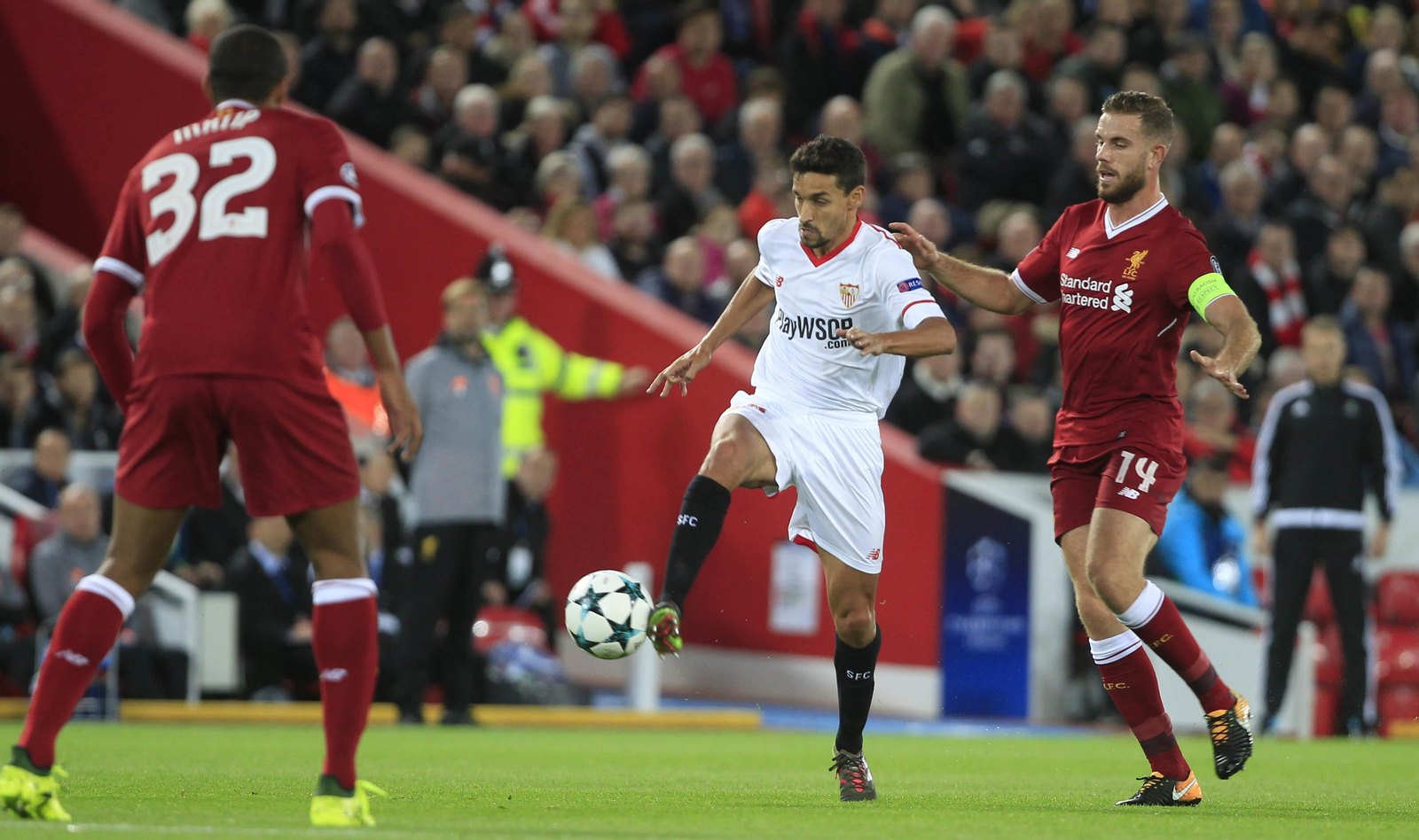 El LIverpool-Sevilla FC, en imágenes