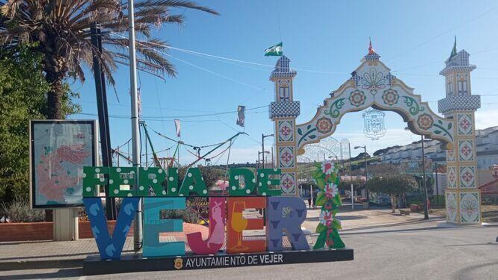 Portada del recinto ferial La Noria en la edición de 2022