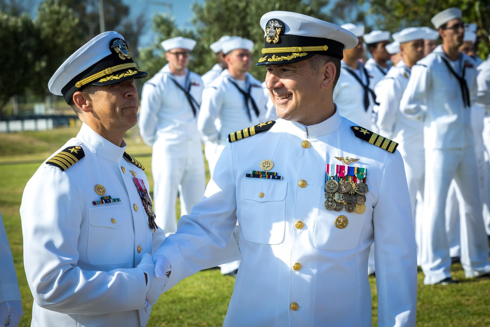 Las imágenes de la ceremonia de cambio de mando de EEUU en la Base de Rota