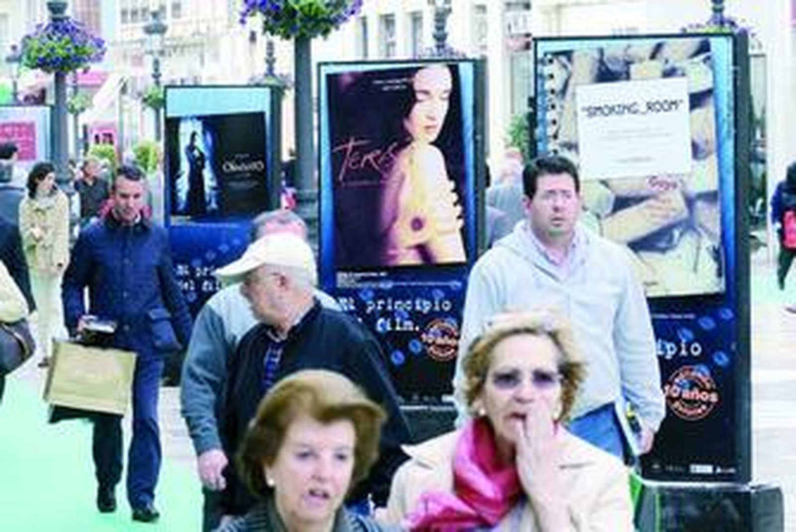 Exposición 'El principio del film', en calle Larios.