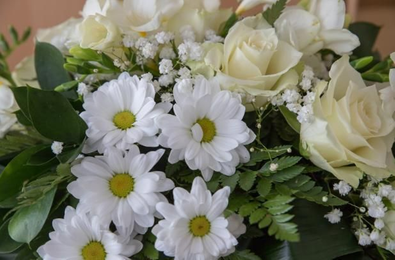 Flores para despedir a los seres queridos.