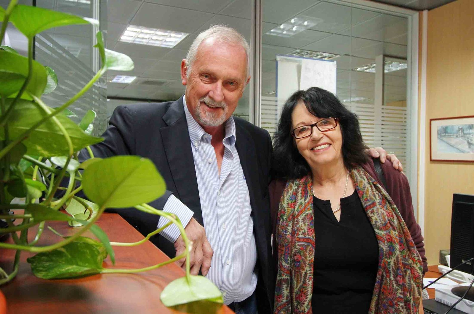 Fabian Jowers y Elisabeth Michot.