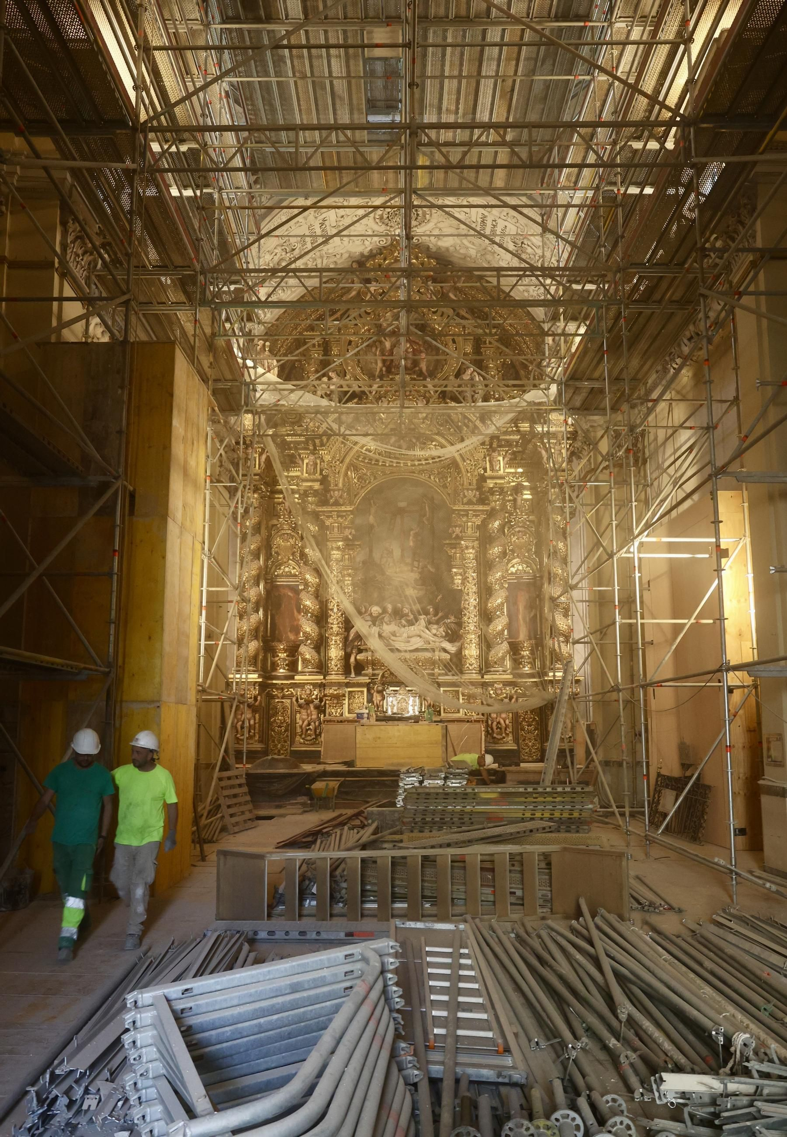 Obras en la Iglesia de La Caridad