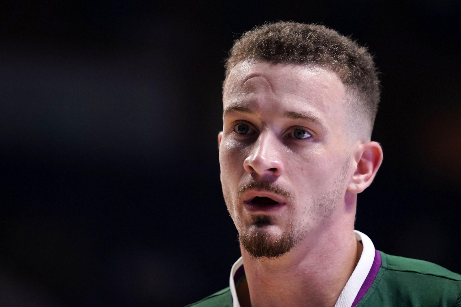 Josh Adams, en un partido del Unicaja.