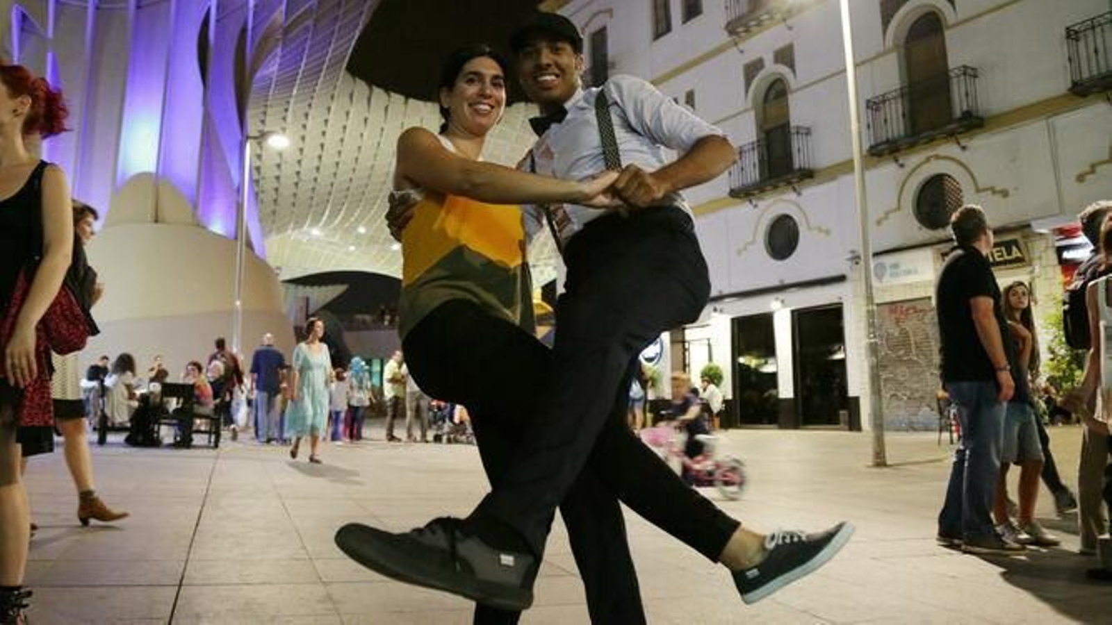 Actividades de baile en las Setas, en la edición del año pasado.