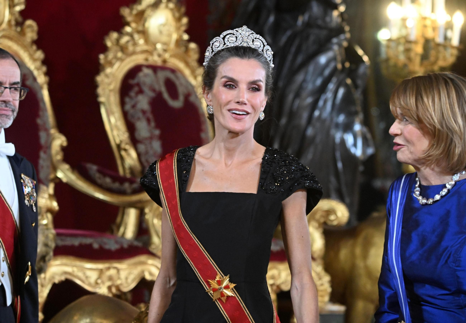 Letizia con la tiara Cartier que encargó su antecesora Victoria Eugenia