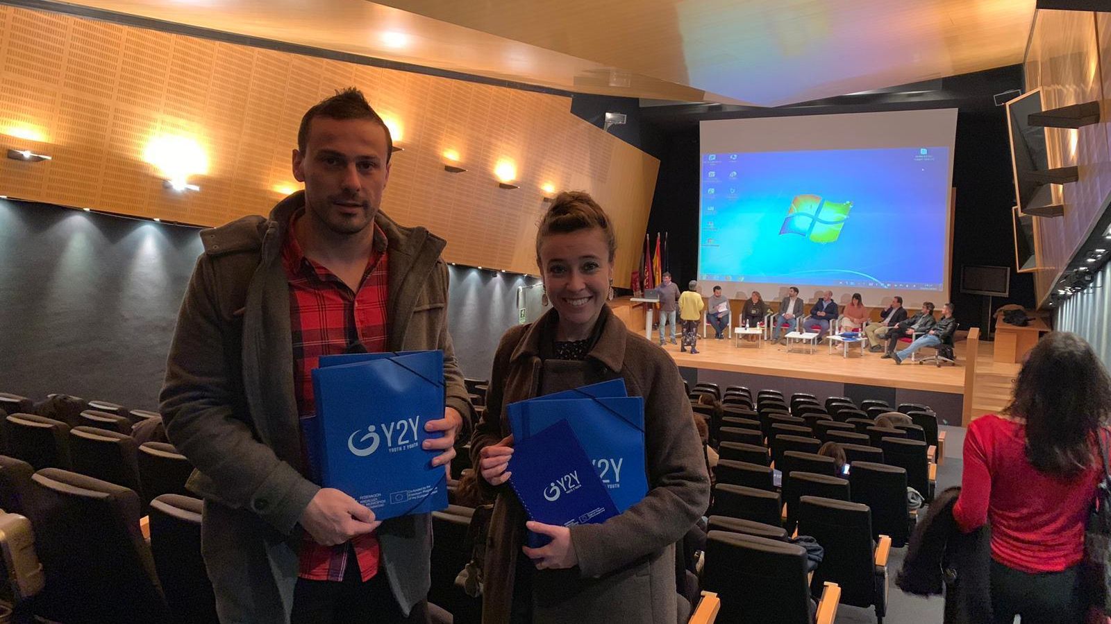 Belmonte y Caparrós durante el seminario europeo.