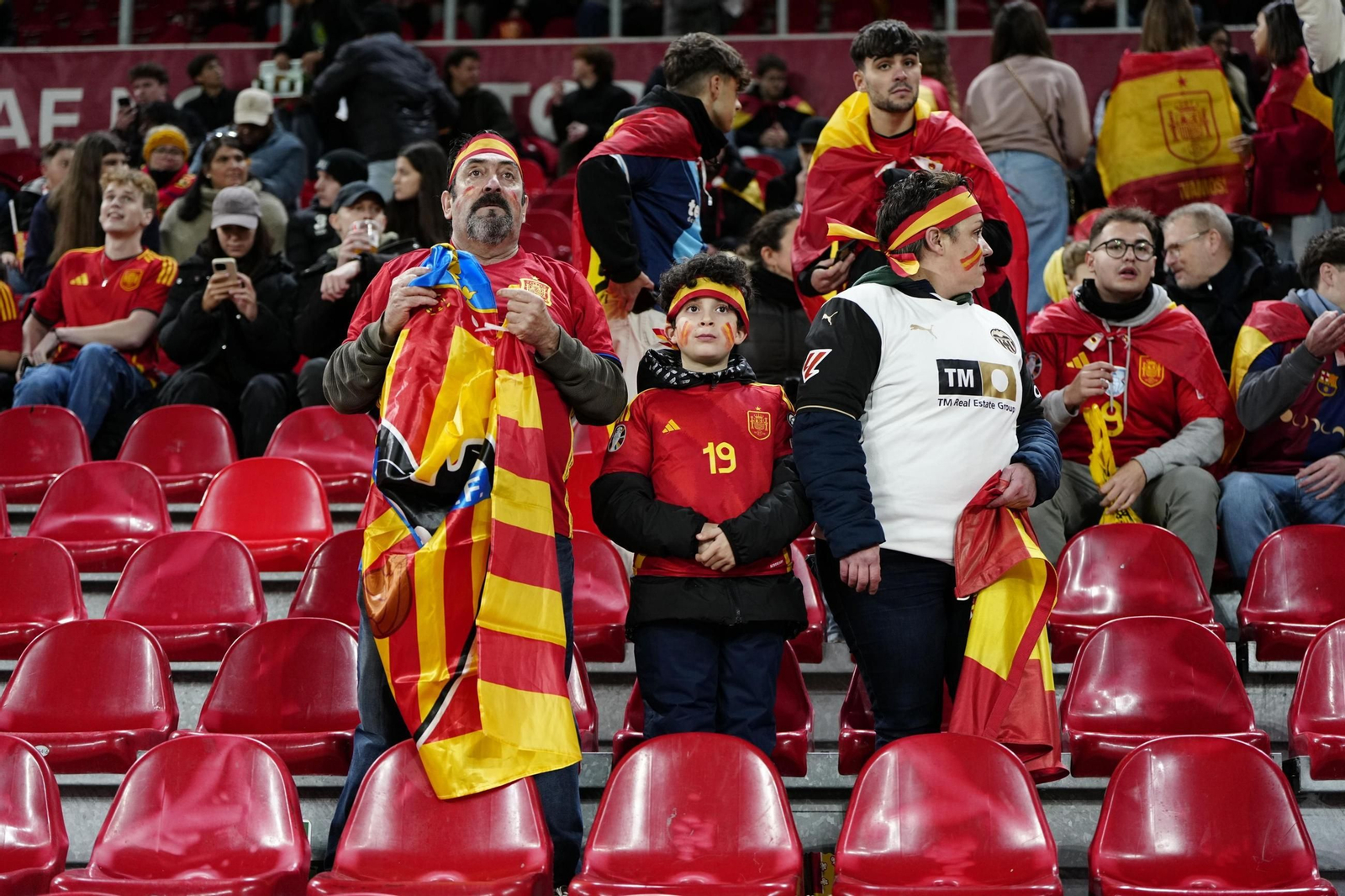 Las fotos del Dinamarca - España