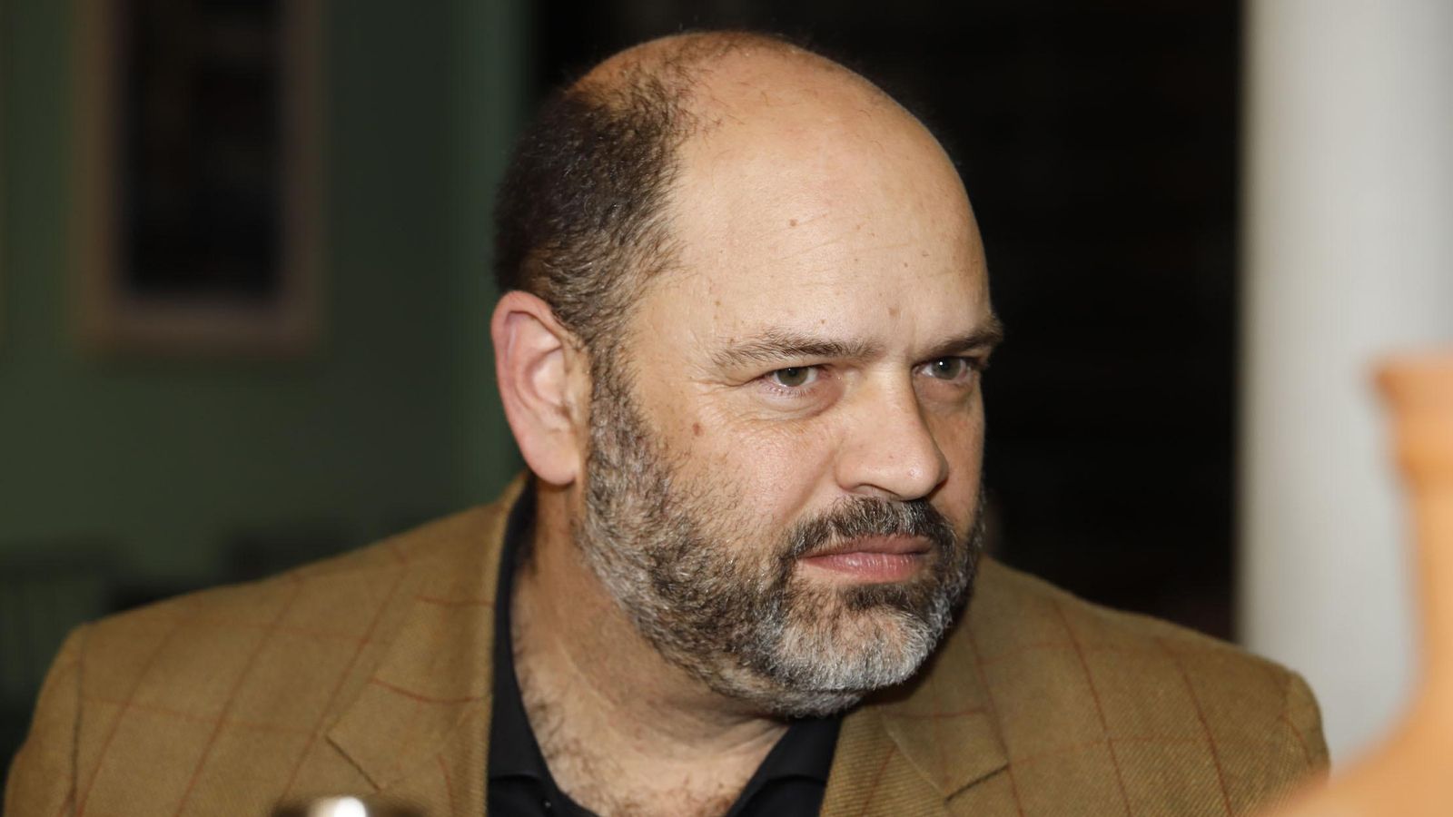 José María Carrasco, diseñador del palio de la Virgen de los Dolores del Perdón.