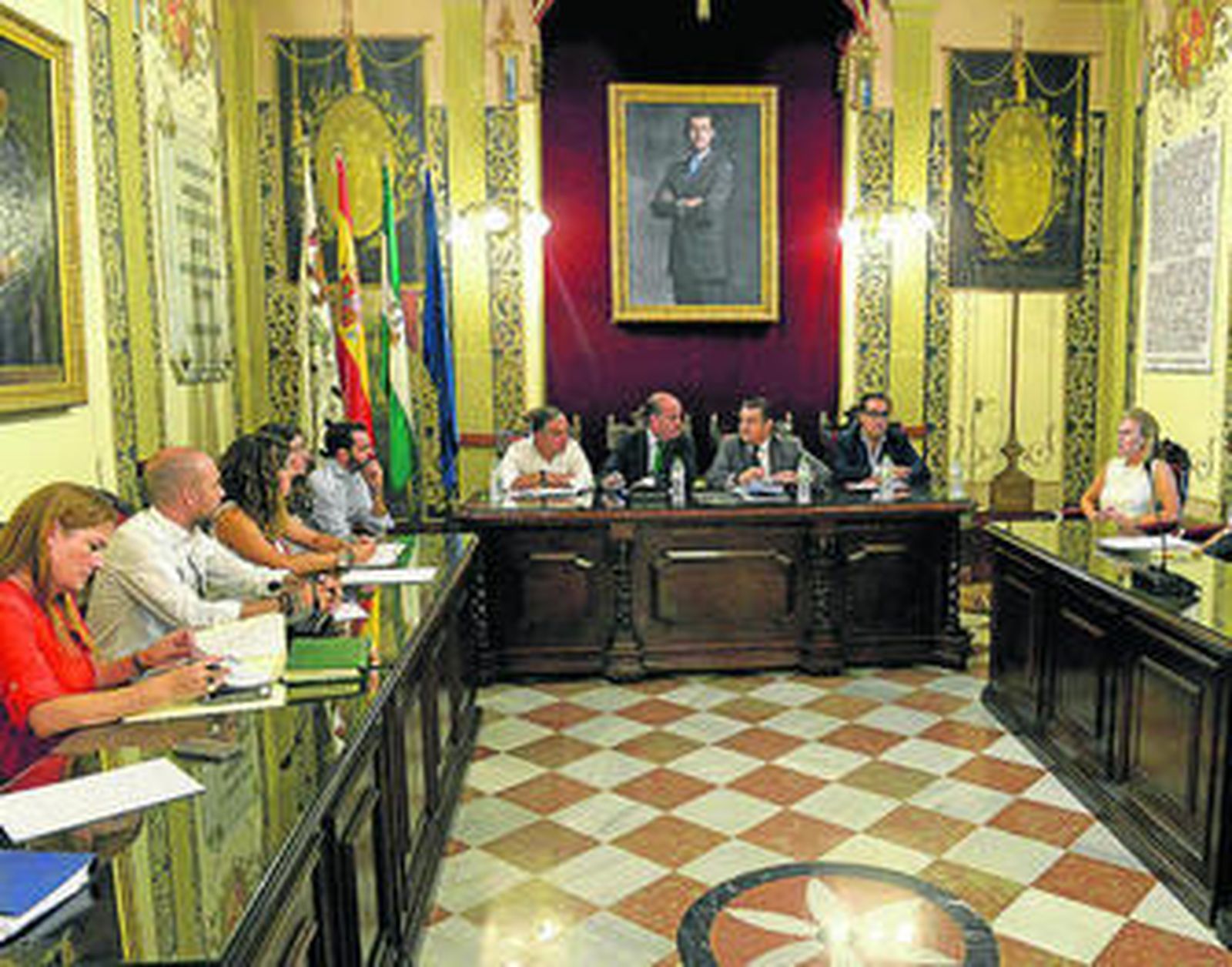 Reunión que mantuvieron ayer los regantes.