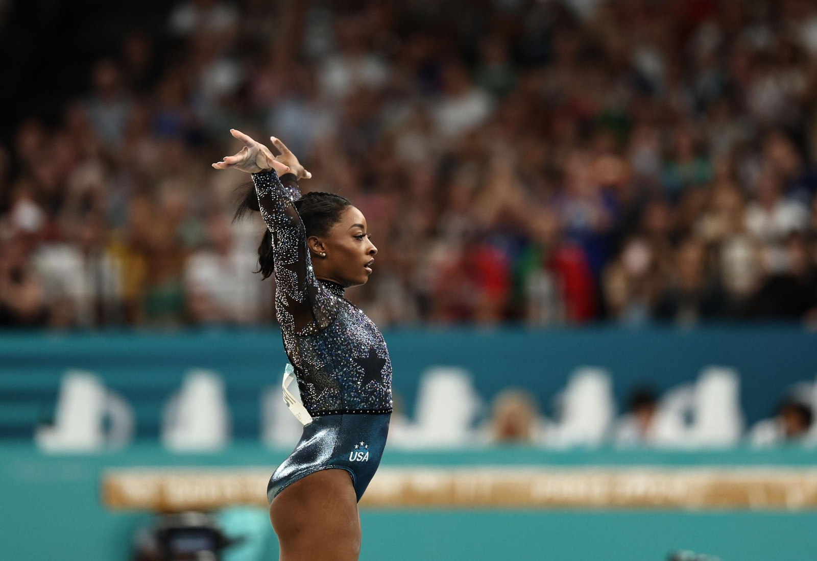Las fotos de la primera actuación se Simone Biles en los Juegos Olímpicos de París