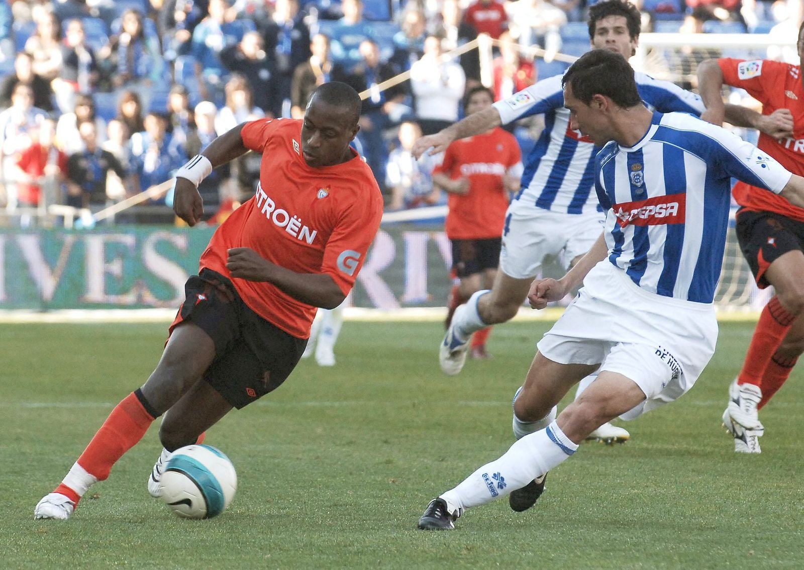 Pablo Amo durante un partido con el Recreativo de Huelva.