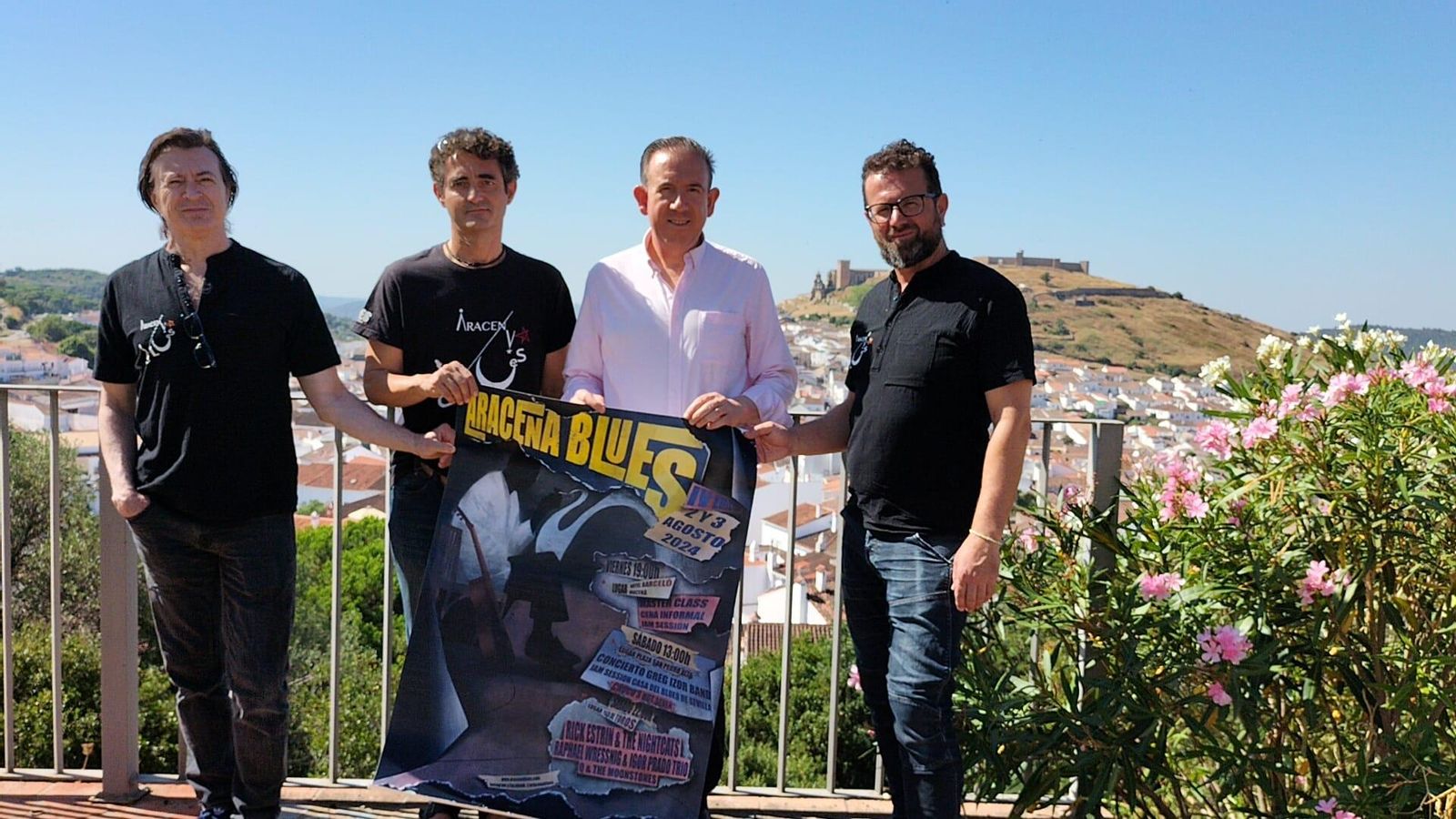 Presentación del IV festival 'Aracena blues'.